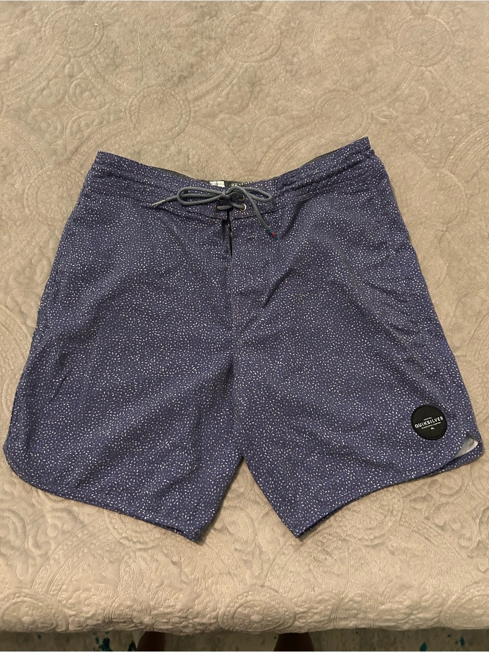 💜 Quiksilver Mens Purple Speckled Board Shorts 🩶